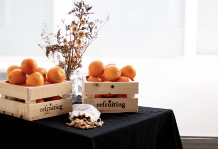 fruta temporada invierno oficina naranja